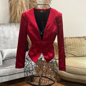 Bebe fitted satin blazer brand new with tags